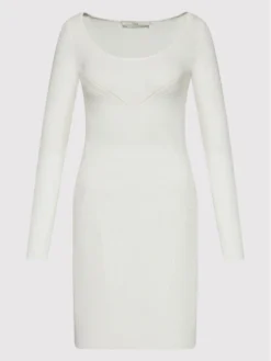 Guess Vestito Di Maglia Gloria W1BK29 Z2V40 Bianco Slim Fit -Offerta economica Guess || Calvin Klein Jeans || Vero Moda guess vestito di maglia gloria w1bk29 z2v40 bianco slim fit 4