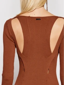 Guess Vestito Di Maglia W1YK97 Z2DC0 Marrone Slim Fit -Offerta economica Guess || Calvin Klein Jeans || Vero Moda guess vestito di maglia w1yk97 z2dc0 marrone slim fit 3