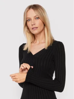 Guess Vestito Di Maglia W2BK28 Z2V42 Nero Slim Fit -Offerta economica Guess || Calvin Klein Jeans || Vero Moda guess vestito di maglia w2bk28 z2v42 nero slim fit 3