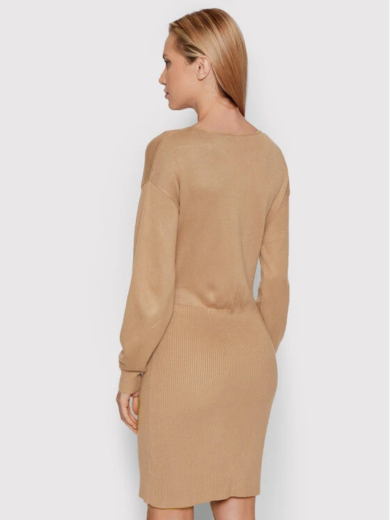 Guess Vestito Di Maglia W2RK26 Z2V62 Beige Regular Fit 3 Guess Vestito Di Maglia W2RK26 Z2V62 Beige Regular Fit - immagine 3