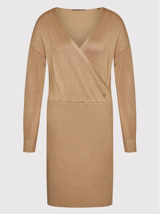 Guess Vestito Di Maglia W2RK26 Z2V62 Beige Regular Fit 4 Guess Vestito Di Maglia W2RK26 Z2V62 Beige Regular Fit - immagine 4