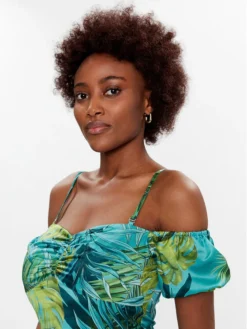 Guess Vestito Estivo Alva W3GK54 WD8G2 Verde Slim Fit -Offerta economica Guess || Calvin Klein Jeans || Vero Moda guess vestito estivo alva w3gk54 wd8g2 verde slim fit 3