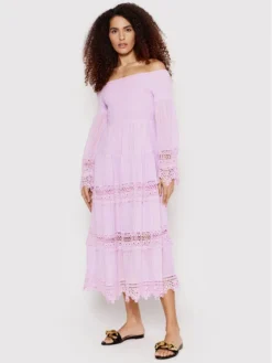 Guess Vestito Estivo Amberlee W1YK11 RE340 Viola Regular Fit