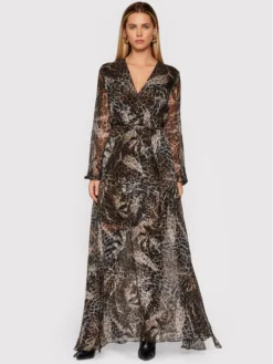 Guess Vestito Estivo Cornelia W1BKG5 WE550 Marrone Regular Fit