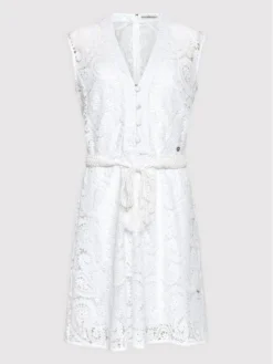 Guess Vestito Estivo Mykonos W2GK92 WEJX0 Bianco Regular Fit -Offerta economica Guess || Calvin Klein Jeans || Vero Moda guess vestito estivo mykonos w2gk92 wejx0 bianco regular fit 4