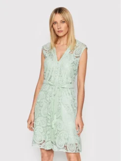 Guess Vestito Estivo Mykonos W2GK92 WEJX0 Verde Regular Fit