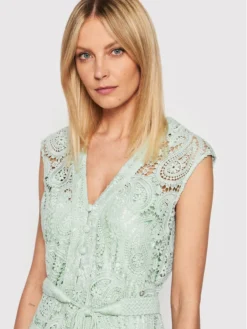 Guess Vestito Estivo Mykonos W2GK92 WEJX0 Verde Regular Fit -Offerta economica Guess || Calvin Klein Jeans || Vero Moda guess vestito estivo mykonos w2gk92 wejx0 verde regular fit 3