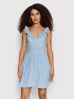 Guess Vestito Estivo Sharon W2GK63 WEKJ0 Blu Regular Fit