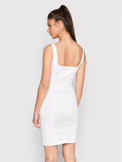 Guess Vestito Estivo W2YK01 W93CF Bianco Slim Fit -Offerta economica Guess || Calvin Klein Jeans || Vero Moda guess vestito estivo w2yk01 w93cf bianco slim fit 2