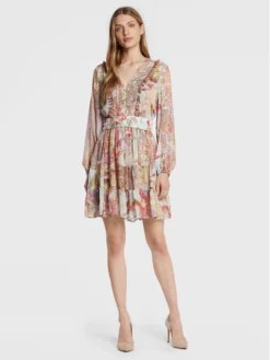 Guess Vestito Estivo W2YK55 WCWF2 Multicolore Regular Fit -Offerta economica Guess || Calvin Klein Jeans || Vero Moda guess vestito estivo w2yk55 wcwf2 multicolore regular fit 1