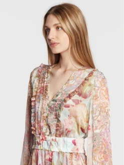 Guess Vestito Estivo W2YK55 WCWF2 Multicolore Regular Fit -Offerta economica Guess || Calvin Klein Jeans || Vero Moda guess vestito estivo w2yk55 wcwf2 multicolore regular fit 3