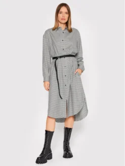 Hugo Vestito Chemisier Ecleni 50458578 Nero Loose Fit