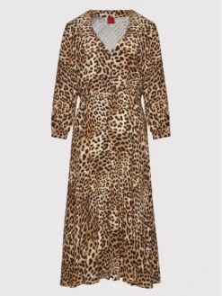 Hugo Vestito Chemisier Eoletta 50458566 Marrone Slim Fit -Offerta economica Guess || Calvin Klein Jeans || Vero Moda hugo vestito chemisier eoletta 50458566 marrone slim fit 4