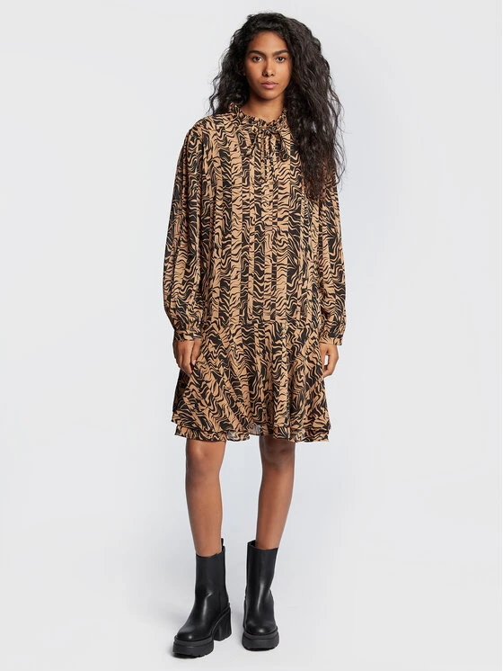 Hugo Vestito Da Giorno Kandras1 50476651 Marrone Regular Fit 2 Hugo Vestito Da Giorno Kandras1 50476651 Marrone Regular Fit - immagine 2