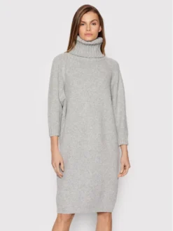 Hugo Vestito Di Maglia Soson 50455450 Grigio Regular Fit