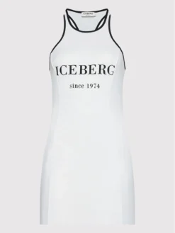 Iceberg Vestito Estivo ICE2WCU03 Bianco Regular Fit -Offerta economica Guess || Calvin Klein Jeans || Vero Moda iceberg vestito estivo ice2wcu03 bianco regular fit 4