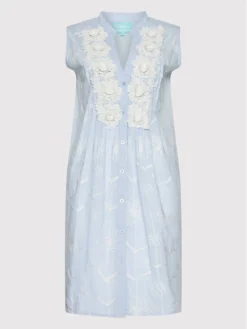 Vestito Chemisier Elsa IC22 005 Blu Regular Fit -Offerta economica Guess || Calvin Klein Jeans || Vero Moda iconique vestito chemisier elsa ic22 005 blu regular fit 4