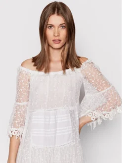 Vestito Estivo Amber IC22 021 Bianco Regular Fit -Offerta economica Guess || Calvin Klein Jeans || Vero Moda iconique vestito estivo amber ic22 021 bianco regular fit 3