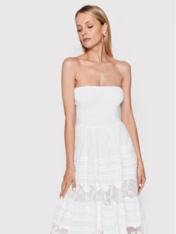 Vestito Estivo Gaia IC22 096 Bianco Regular Fit -Offerta economica Guess || Calvin Klein Jeans || Vero Moda iconique vestito estivo gaia ic22 096 bianco regular fit 3