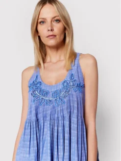 Vestito Estivo Mamba IC22 043 Blu Relaxed Fit -Offerta economica Guess || Calvin Klein Jeans || Vero Moda iconique vestito estivo mamba ic22 043 blu relaxed fit 3