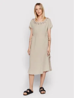 Vestito Estivo Yasmin IC22 075 Beige Regular Fit