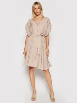 Imperial Vestito Chemisier ABWVBHG Beige Regular Fit