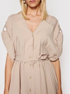 Imperial Vestito Chemisier ABWVBHG Beige Regular Fit -Offerta economica Guess || Calvin Klein Jeans || Vero Moda imperial vestito chemisier abwvbhg beige regular fit 3