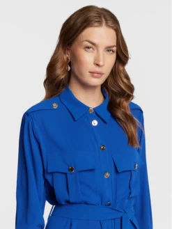 Imperial Vestito Chemisier ACY3EGW Blu Regular Fit -Offerta economica Guess || Calvin Klein Jeans || Vero Moda imperial vestito chemisier acy3egw blu regular fit 3