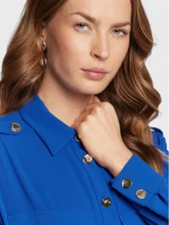 Imperial Vestito Chemisier ACY3EGW Blu Regular Fit -Offerta economica Guess || Calvin Klein Jeans || Vero Moda imperial vestito chemisier acy3egw blu regular fit 4