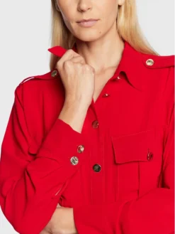 Imperial Vestito Chemisier ACY3EGW Rosso Regular Fit -Offerta economica Guess || Calvin Klein Jeans || Vero Moda imperial vestito chemisier acy3egw rosso regular fit 3