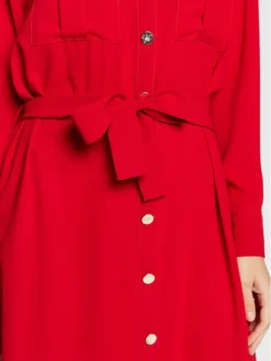 Imperial Vestito Chemisier ACY3EGW Rosso Regular Fit -Offerta economica Guess || Calvin Klein Jeans || Vero Moda imperial vestito chemisier acy3egw rosso regular fit 4