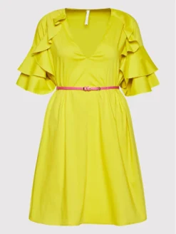 Imperial Vestito Estivo ACRUDAS Giallo Regular Fit -Offerta economica Guess || Calvin Klein Jeans || Vero Moda imperial vestito estivo acrudas giallo regular fit 4