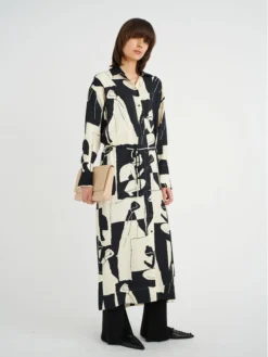 InWear Vestito Chemisier Kiolaiw 30107622 Beige Loose Fit