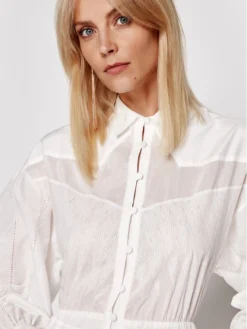 IRO Vestito Chemisier Josey AO532 Bianco Regular Fit -Offerta economica Guess || Calvin Klein Jeans || Vero Moda iro vestito chemisier josey ao532 bianco regular fit 3