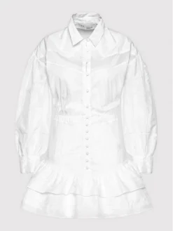 IRO Vestito Chemisier Josey AO532 Bianco Regular Fit -Offerta economica Guess || Calvin Klein Jeans || Vero Moda iro vestito chemisier josey ao532 bianco regular fit 4