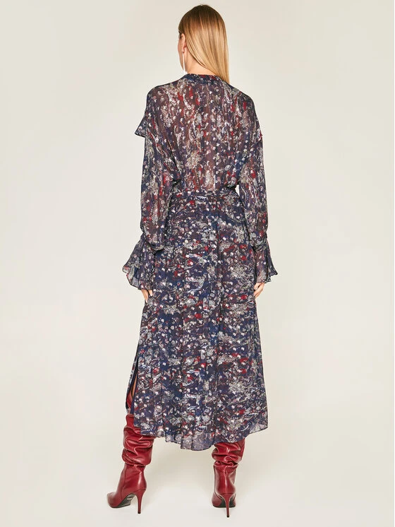 IRO Vestito Da Giorno Kage AN101 Blu Scuro Regular Fit 2 IRO Vestito Da Giorno Kage AN101 Blu Scuro Regular Fit - immagine 2