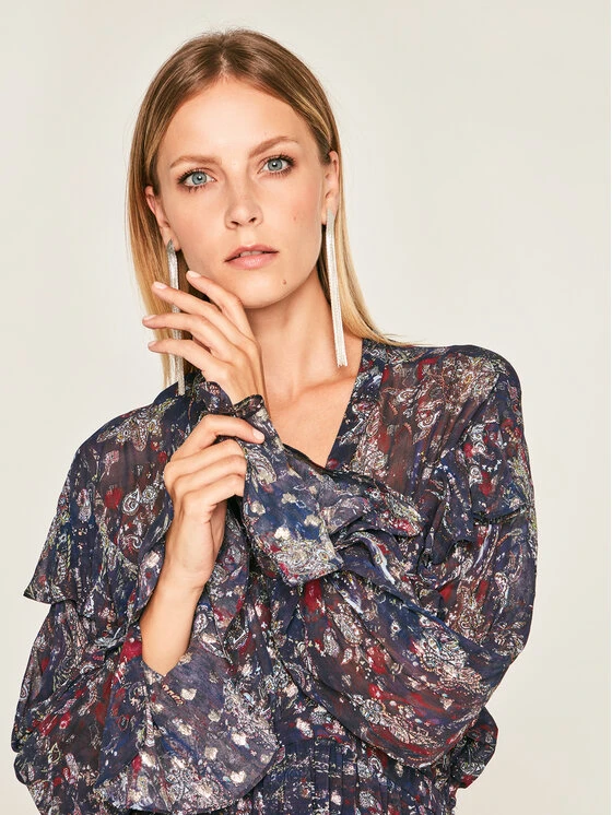 IRO Vestito Da Giorno Kage AN101 Blu Scuro Regular Fit 3 IRO Vestito Da Giorno Kage AN101 Blu Scuro Regular Fit - immagine 3