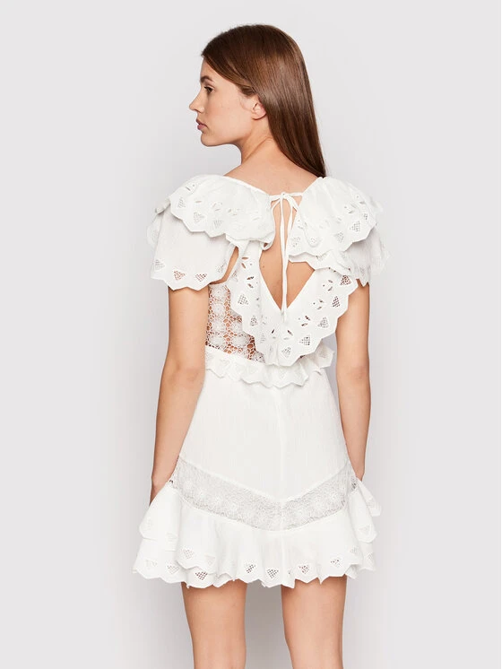 IRO Vestito Estivo Rioja AQ537 Bianco Regular Fit 3 IRO Vestito Estivo Rioja AQ537 Bianco Regular Fit - immagine 3