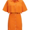 JJXX Vestito Chemisier 12226608 Arancione Comfort Fit