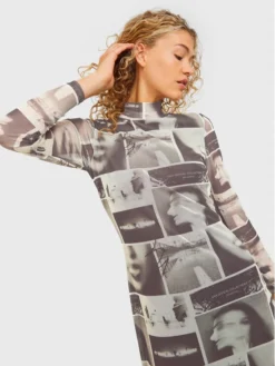 JJXX Vestito Da Giorno Ohala 12218643 Grigio Slim Fit -Offerta economica Guess || Calvin Klein Jeans || Vero Moda jjxx vestito da giorno ohala 12218643 grigio slim fit 3