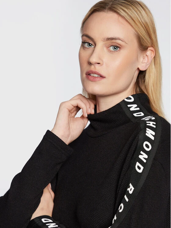 John Richmond Vestito Di Maglia UWA22087VE Nero Regular Fit 4 John Richmond Vestito Di Maglia UWA22087VE Nero Regular Fit - immagine 4