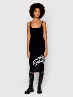 John Richmond Vestito Estivo UWP22088VE Nero Slim Fit