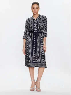 Joseph Ribkoff Vestito Chemisier 231288 Blu Scuro Regular Fit