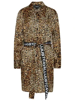 JUST CAVALLI Vestito Chemisier S02CT1060 Marrone Regular Fit -Offerta economica Guess || Calvin Klein Jeans || Vero Moda just cavalli vestito chemisier s02ct1060 marrone regular fit 4