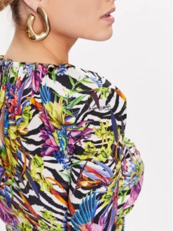 JUST CAVALLI Vestito Da Giorno 74PBO916 Multicolore Slim Fit -Offerta economica Guess || Calvin Klein Jeans || Vero Moda just cavalli vestito da giorno 74pbo916 multicolore slim fit 4