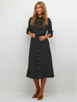 Kaffe Vestito Chemisier Dahlia 10507244 Nero Loose Fit -Offerta economica Guess || Calvin Klein Jeans || Vero Moda kaffe vestito chemisier dahlia 10507244 nero loose fit 1