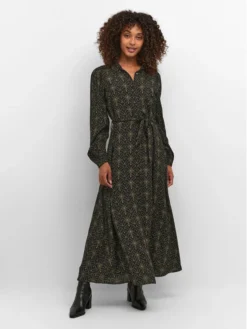 Kaffe Vestito Chemisier Mira 10506917 Nero Regular Fit