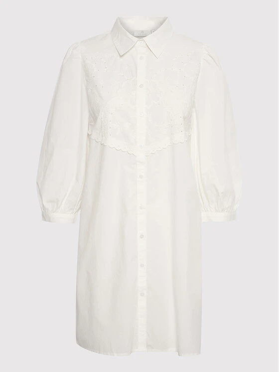 Kaffe Vestito Chemisier Nalia 10506676 Bianco Regular Fit 1 Kaffe Vestito Chemisier Nalia 10506676 Bianco Regular Fit