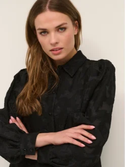 Kaffe Vestito Chemisier Rina 10506854 Nero Regular Fit -Offerta economica Guess || Calvin Klein Jeans || Vero Moda kaffe vestito chemisier rina 10506854 nero regular fit 3