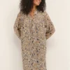 Kaffe Vestito Da Giorno Sunda 10507106 Marrone Regular Fit